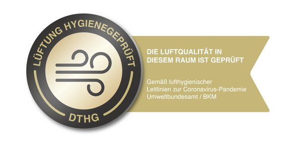 Das goldene Hygienezertifikat der Deutschen Theatertechnischen Gesellschaft