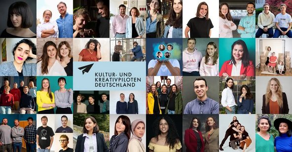 Darstellung von Titelträgerinnen und -träger „Kultur- und Kreativpiloten“