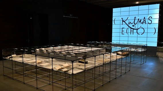 Blick in die Ausstellung „Kafkas Echo“ im Literaturmuseum der Moderne in Marbach.