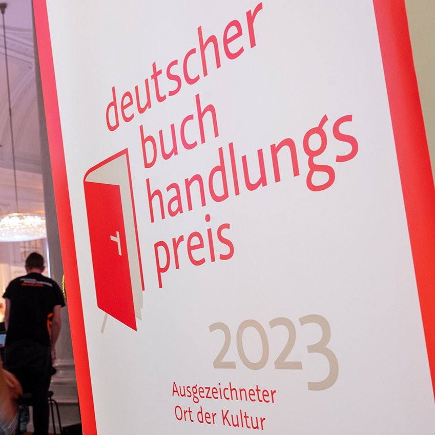 Situation bei der Verleihung des Deutschen Buchhandlungspreises 2023