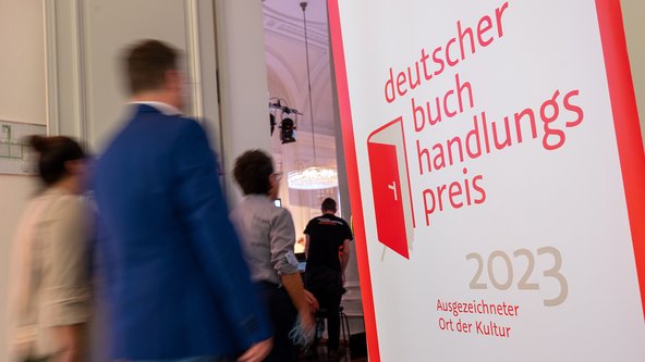 Situation bei der Verleihung des Deutschen Buchhandlungspreises 2023