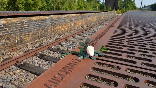 Das Mahnmal Gleis 17 am Bahnhof Grunewald