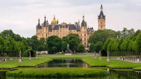 Blick auf das Schweriner Schloss