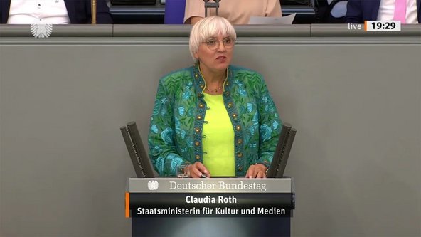 Claudia Roth, Staatsministerin für Kultur und Medien