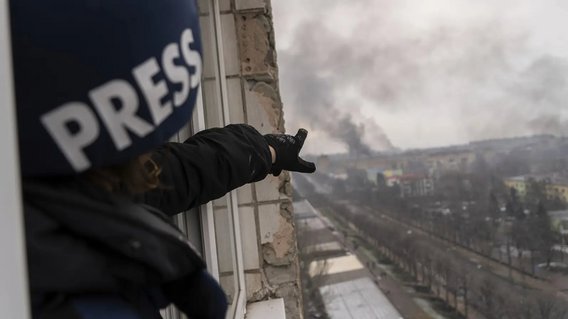 Pressearbeit wärend Kämpfen in der Ukraine