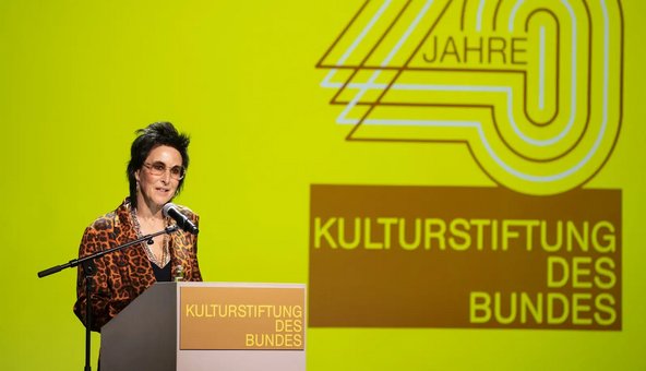 Hortensia Völckers beim Empfang der Kulturstiftung des Bundes